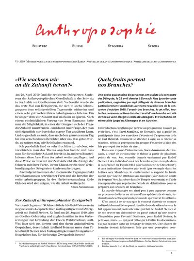 Schweizer Mitteilungen - Juni 2019
