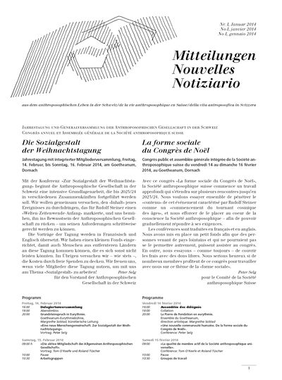 Schweizer Mitteilungen - Januar 2014