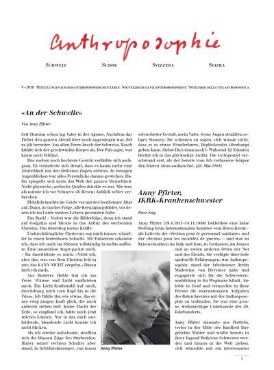 Schweizer Mitteilungen - Mai 2019