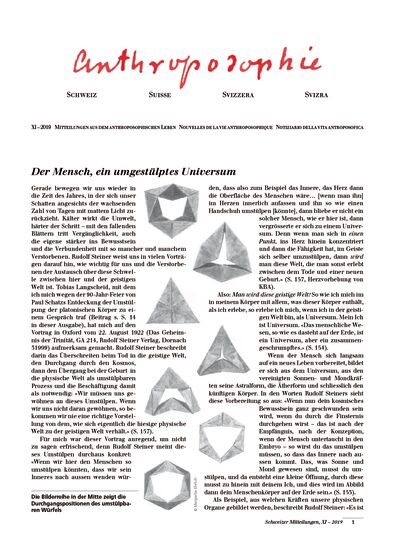 Schweizer Mitteilungen - November 2019